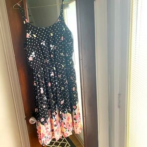 Floral pleated dress